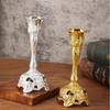 Ornamental Candelabro de Jantar Retrô Luxuoso Acabamento Polido Suporte para Velas para Evento de Casamento de Luxo Decoração de Casa