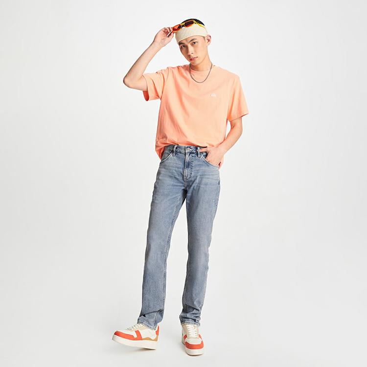 Lee Jeans Men's Light Blue Moderate Tapered Pants LMB241731200229A05199