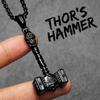 Viking Thor's Hammer Men Necklaces Stainless Steel Pendant Chain Women Punk Fashion Jewelry New In Accessories Gifts Wholesale 3