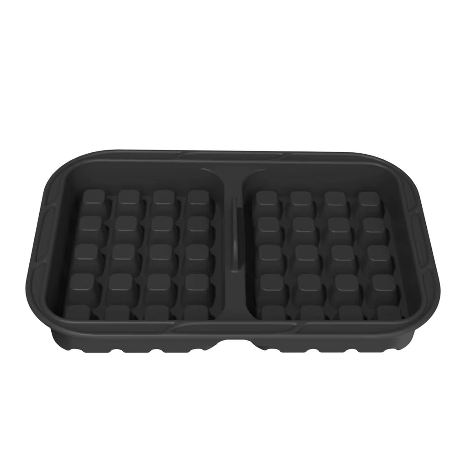 Square Silicone Baking Pan for Fryer, Cake Mold, Non-Stick Reusable Baking Tray чёрный
