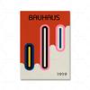 Mid Century Bauhaus Exhibition Posters and Print Geometric Shapes Canvas Painting Modern Abstract Wall Art Pictures Home Decor