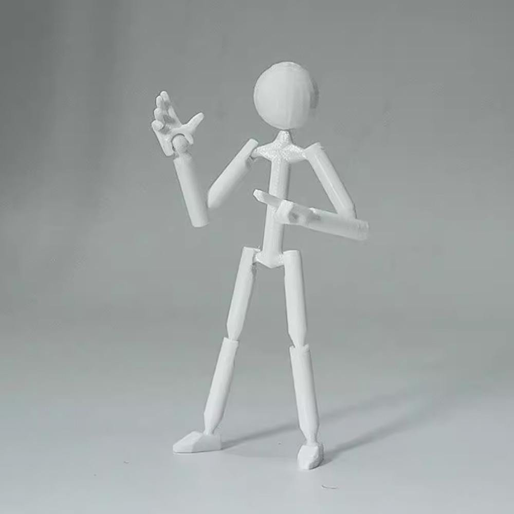 3D Printing 3D Printed Mannequin Movable Stickman Assembled Robot  Collection Toy