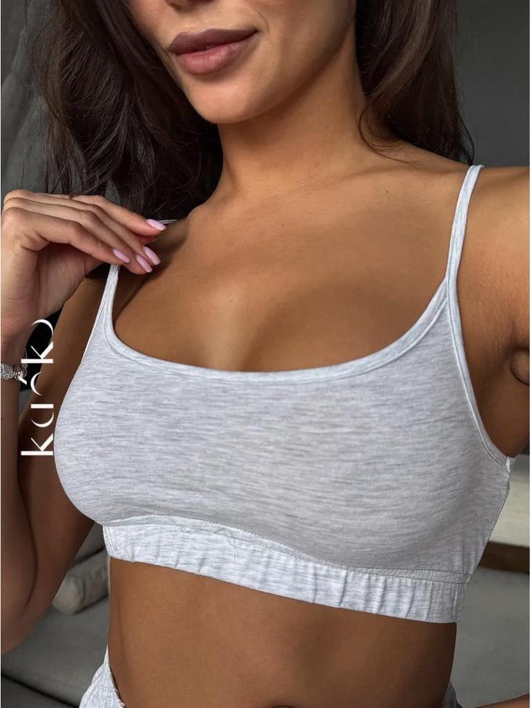 Trendy Women's Two-Piece Sling Vest & Wide-Leg Pants Set