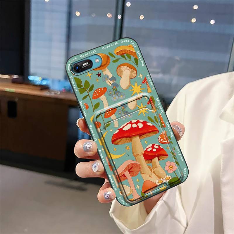 Back Cover Durable Phone Case For Itel A25/A35/A25 Pro Cute Card Bag Card Slot Anti-knock Full Wrap Fashion Design TPU