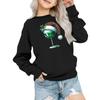 Kids' Fashion Loose-Fit Casual Long-Sleeve Christmas Print Oversized Crewneck Sweatshirt