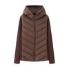 Z Cross-border European & American-Style 2025 Women's Patchwork Long Sleeve Stand Collar Cotton-Padded Jacket