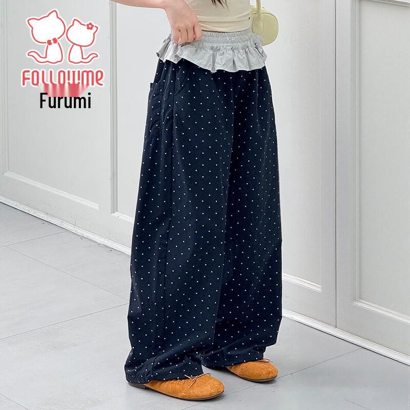 Girls' Summer Polka Dot Casual Pants