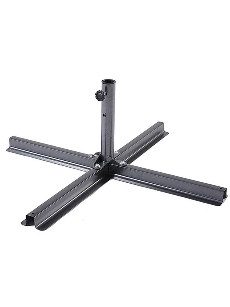 Kaiyuan Ombrellone da Esterno Grande Ombrellone Stand Ombrellone Base a Croce Spessa Ombrellone Solare Ombrellone Pubblicitario Base Metallica