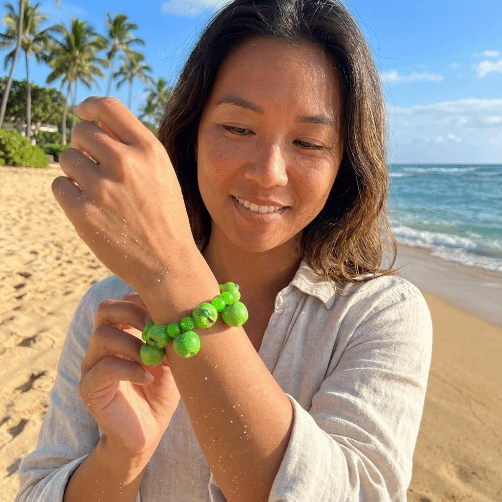 Stackable Fruit Acrylic Bracelet 3D Elastic Cord Bracelet Cute Colorful Beads Bracelet  Daily Wear