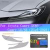 For Toyota Camry XV80 LE SE Exterior Front Lamp Black Anti-Scratch Sticker Headlight Transparent Protective Film BC Pillar Films