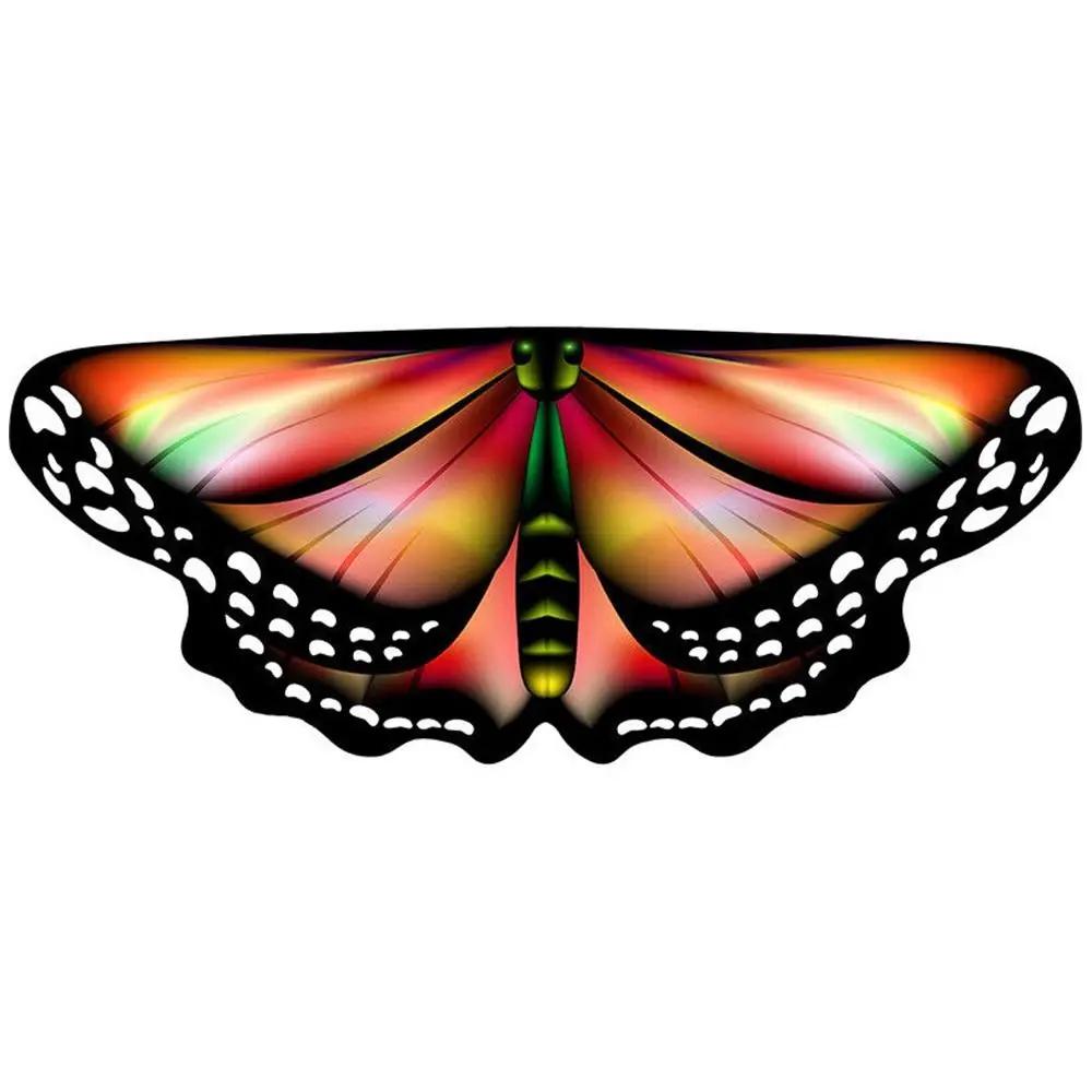 Cute Chiffon Butterfly Cape Dressing Up Costume Butterfly Wings Shawl Party Props Wing Cloak Kids