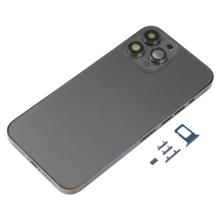 Back Housing Cover with SIM Card Tray & Side Keys & Camera Lens for iPhone 13 Pro Max