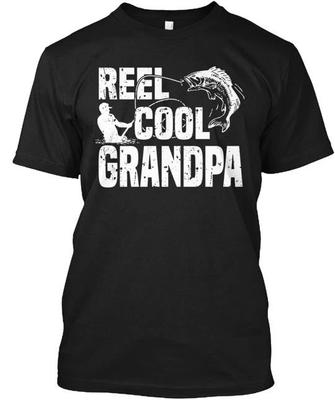 Reel Cool Grandpa Fishing TTshirt Made In the USA Size S To 5XL