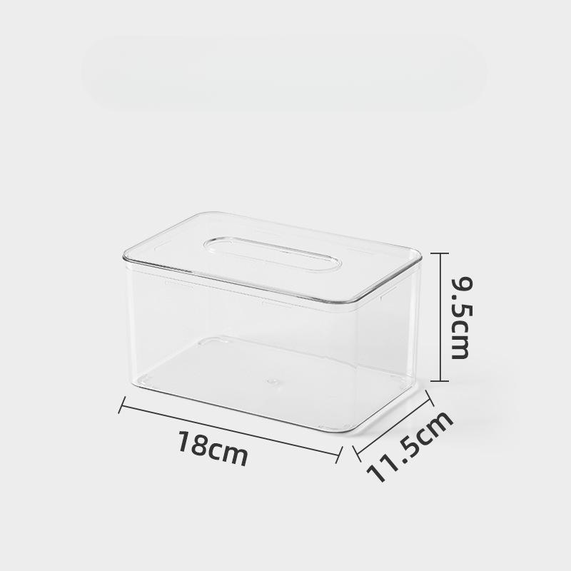 

Настольная коробка для салфеток Nordic Simple Ins Прозрачная коробка для салфеток для дома и гостиной Коробка для хранения салфеток в ресторане