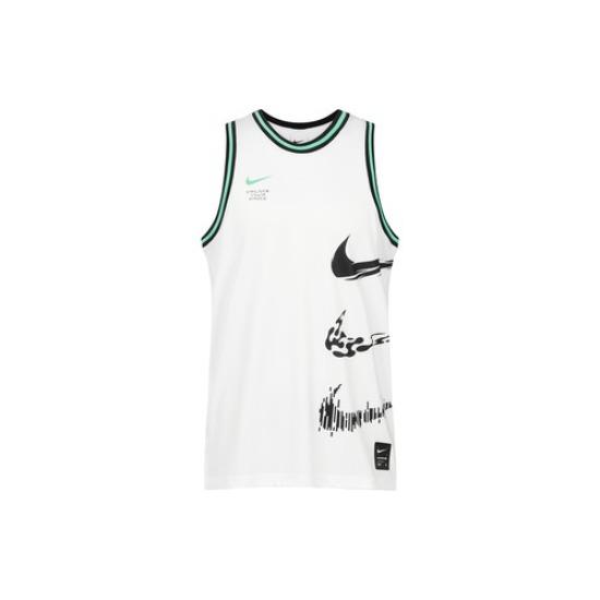 Nike SS23 Striped Colorblock Logo Print Quick-Dry Breathable Mesh Lightweight EU M