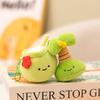 Fruit Tortoise Slippers Shaped Plush Keychain Toy Short Material Gifts Doll