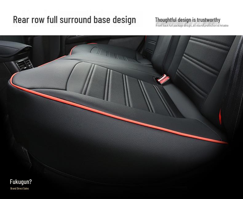 Perforated Genuine Leather Car Seat Cushion for Ford Mondeo, One Version, Five Seats