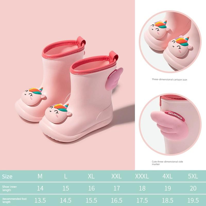 Kids Raincoat Girl 1 Long Full Body Rainproof Lightweight Cartoon School Schoolbag Seat 3 Years Old Baby Poncho Rain Boots