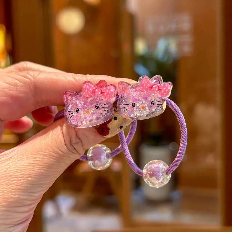 2 Pieces Luminous Dolphin Elastic Hair Bands Cute Girls Hair Accessories Children Hair Ties Baby Headwear