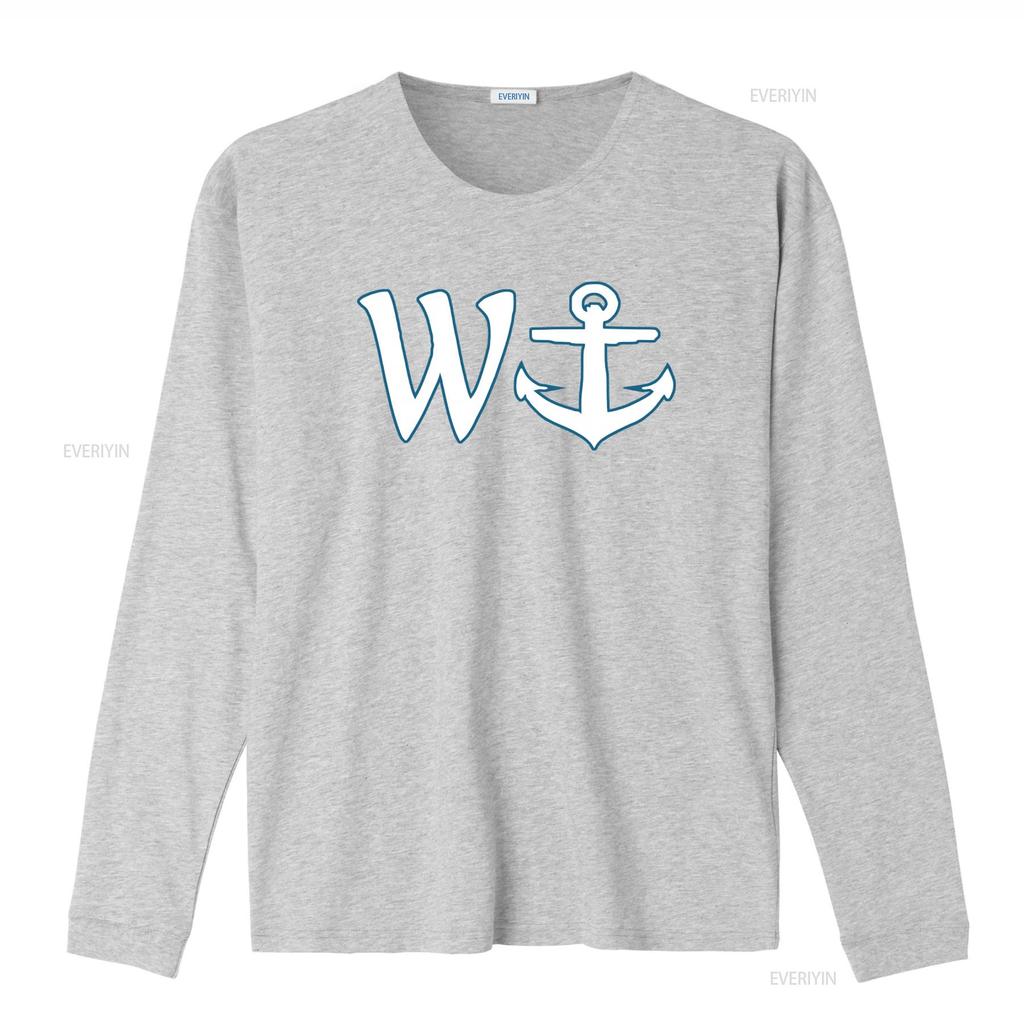 Wanker T Shirt W and Anchor Design Funny Stylish for All vintage Washed Top For Everyday Wear streetwear Unisex fashion