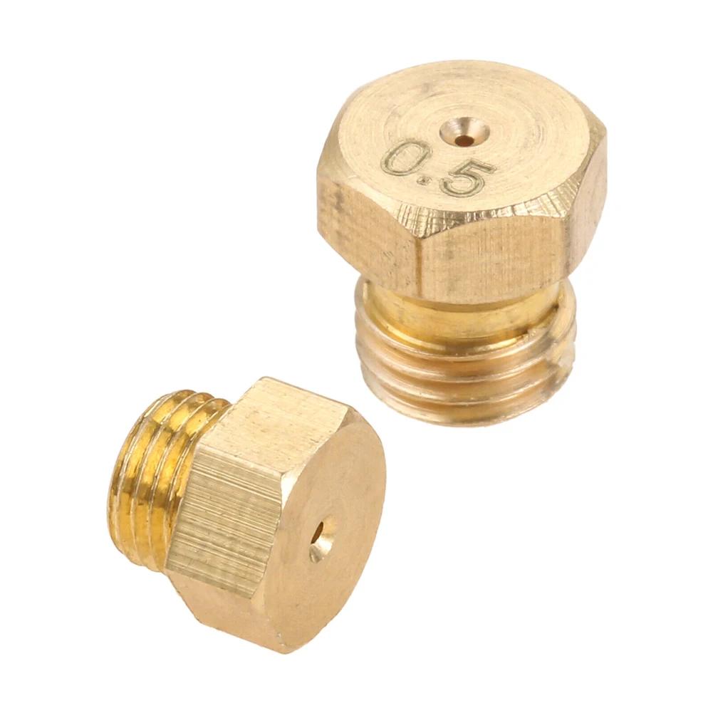Gas Stove Nozzle Nozzle Yellow 0.5/0.7/0.7/0.87/1.02 5 Pcs For Commercial Gas Stoves Metal Replacement Brand New