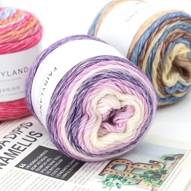 1pc 100g Gradient Rainbow Yarn, Suitable for DIY Crochet and Knitted Warm Sweaters, Scarves, Hats, Shawls, Etc