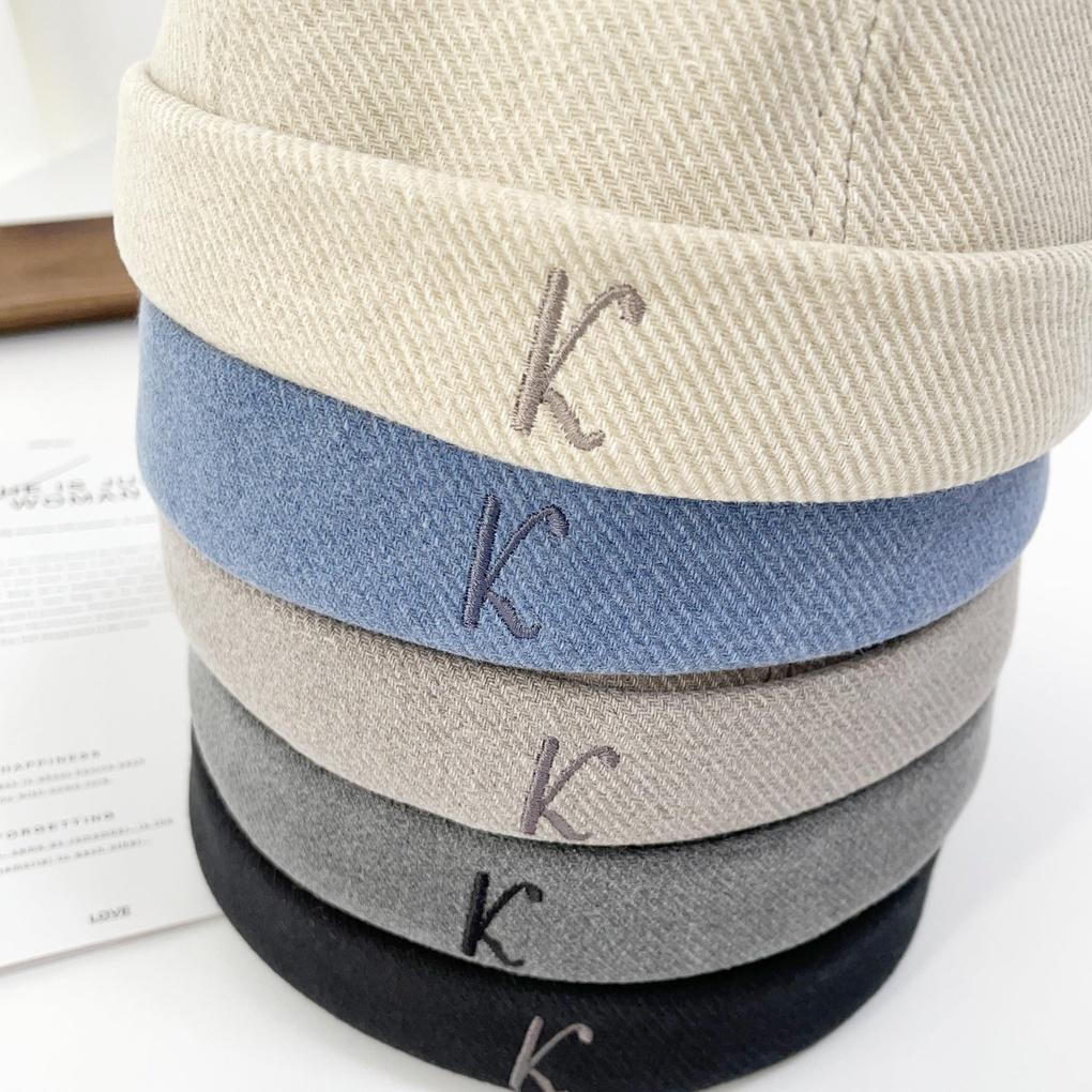 

Мужская и женская весенне-летняя шапка-бини без полей, K-watch cap Charcoal