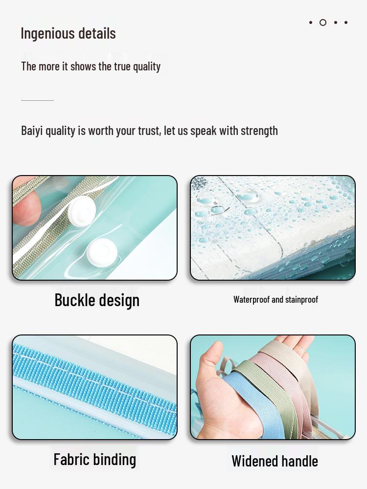A4 Transparent 13-Layer Accordion Folder with Large Capacity and Subject Dividers