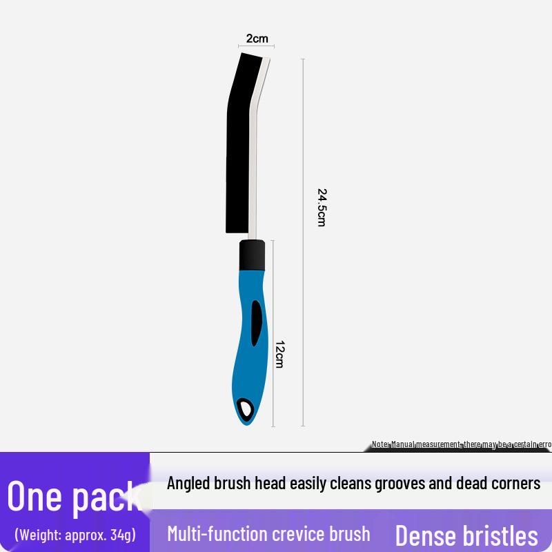 

Alloy Gap Brush - Thick Hard Bristle for Kitchen, Bathroom, Door & Window Groove Cleaning Standard