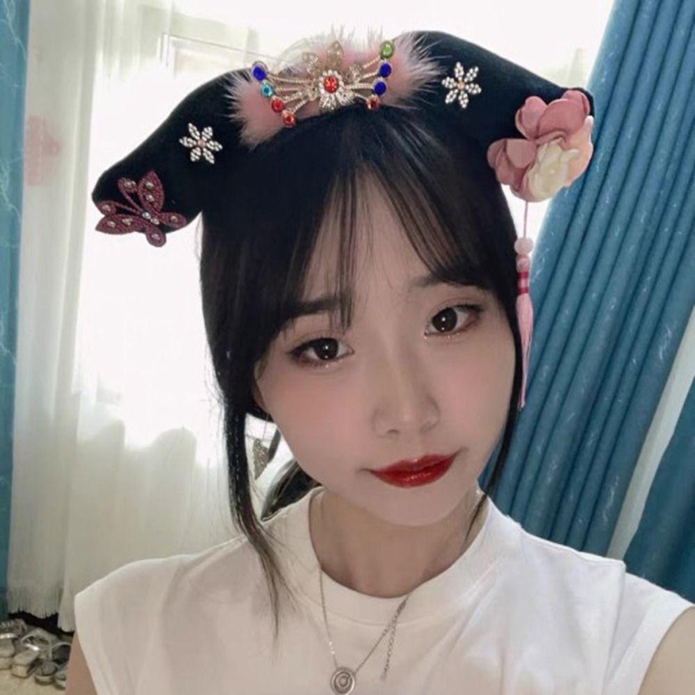 Bow Hanfu Headdress Ancient Style Headwear Hanfu Hair Hoop Antique Headband Chinese Style Headwear