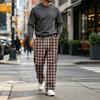 Men's Straight Leg Drawstring Joggers Sweatpants for Casual Commute Everyday Wear