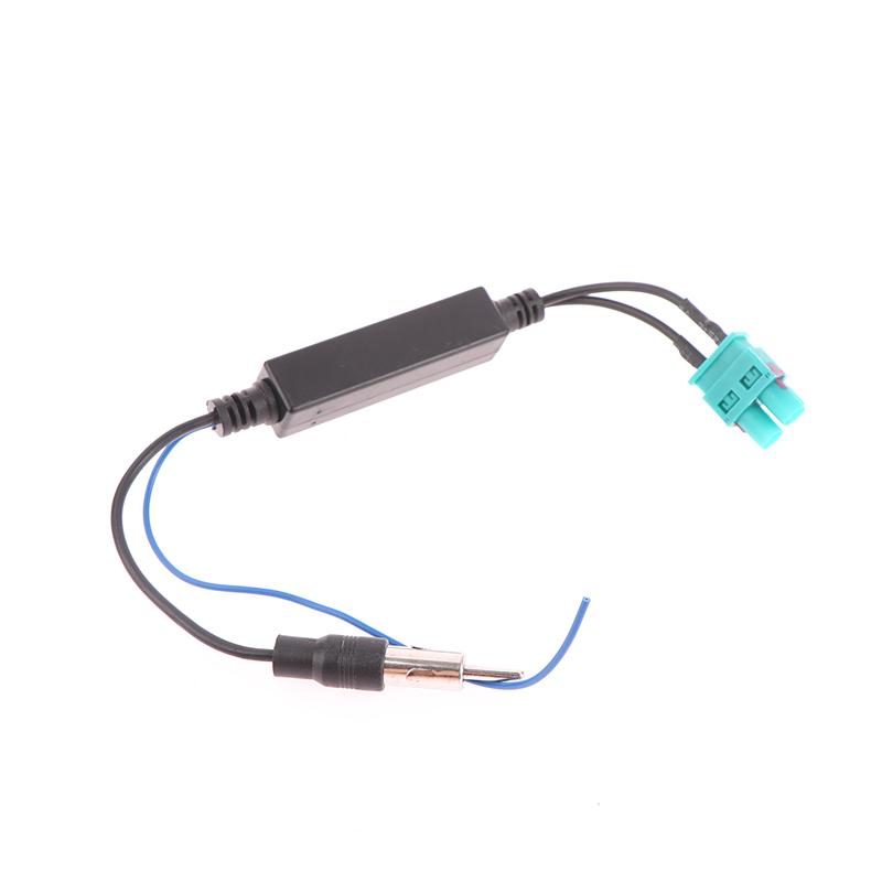 Dual Head FAKRA RF Antenna Converter Car FM Radio Antenna Adapter Head With Amplifier For Volkswagen Touareg/Cayenne