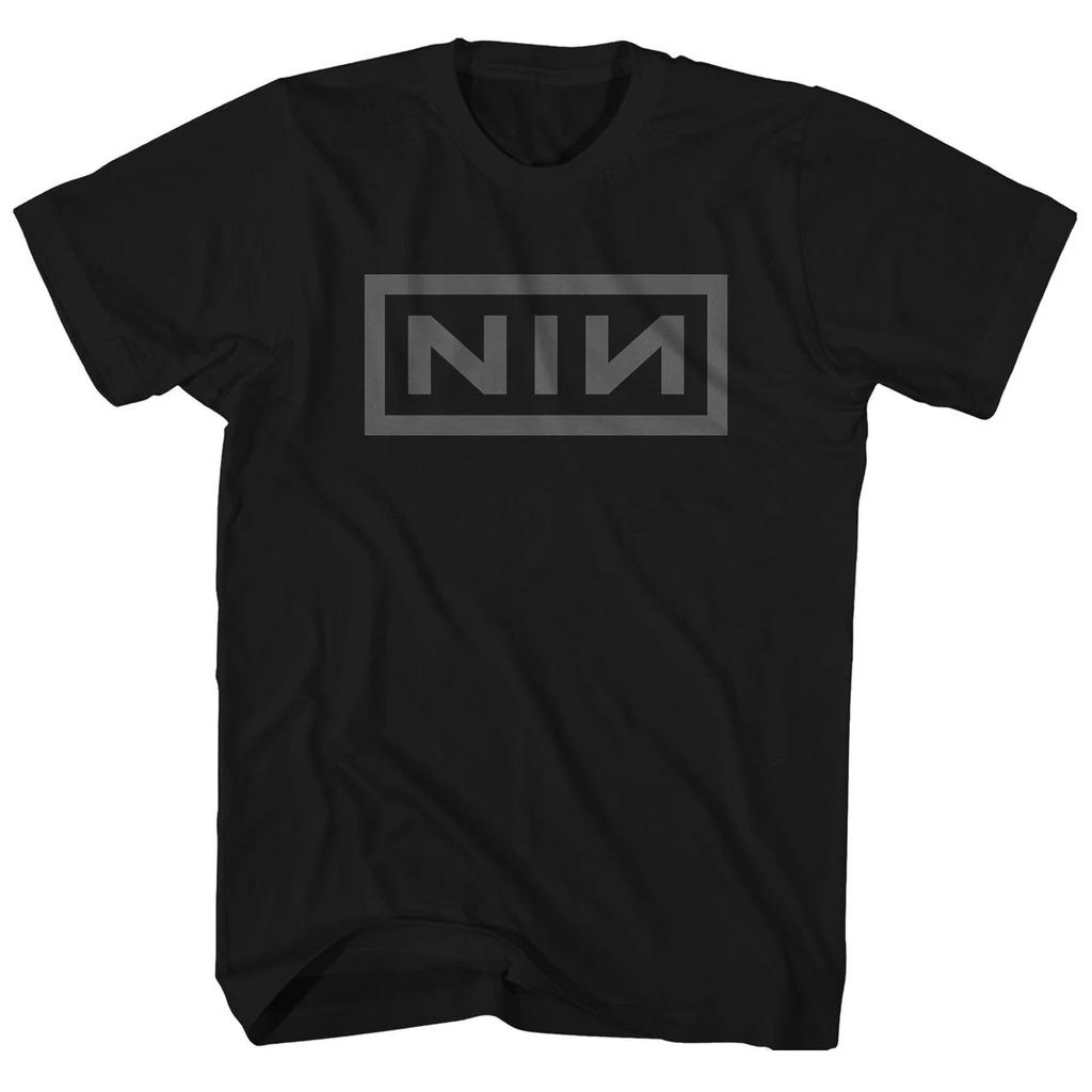 Nine Inch Nails Grey NIN Logo Mens T T-Shirt Music Classic Rock Band Tee New Black