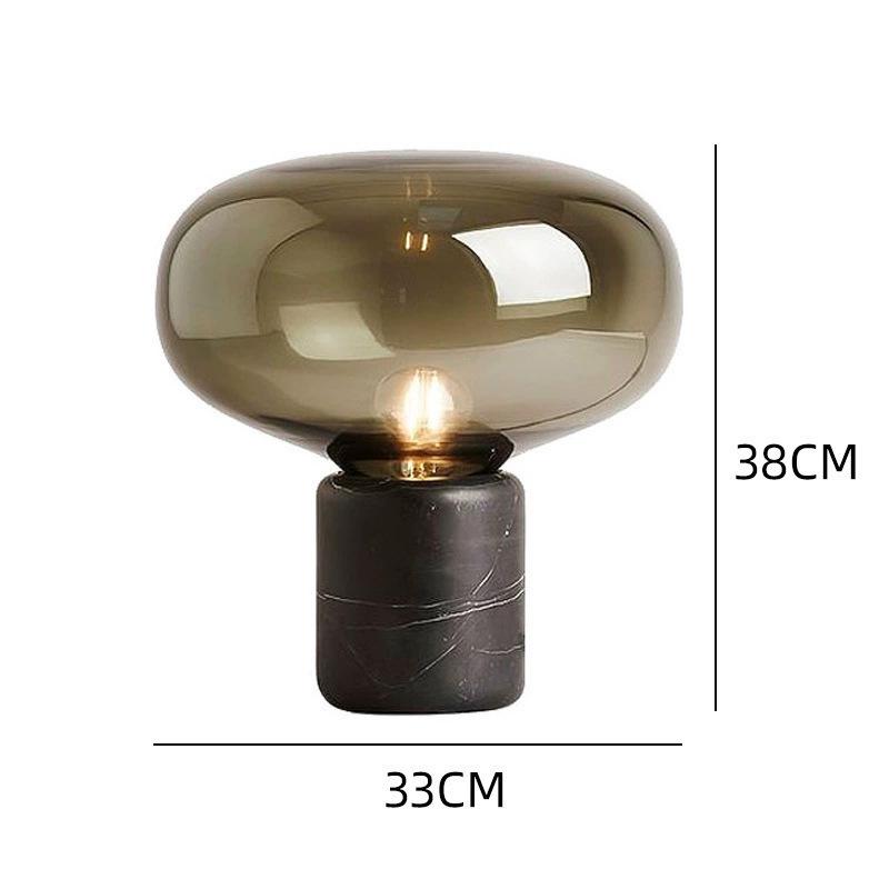 Nordic Modern Glass Table Lamp - Creative, Stylish Lighting for Living Room, Bedroom, Hotel, or Model Room