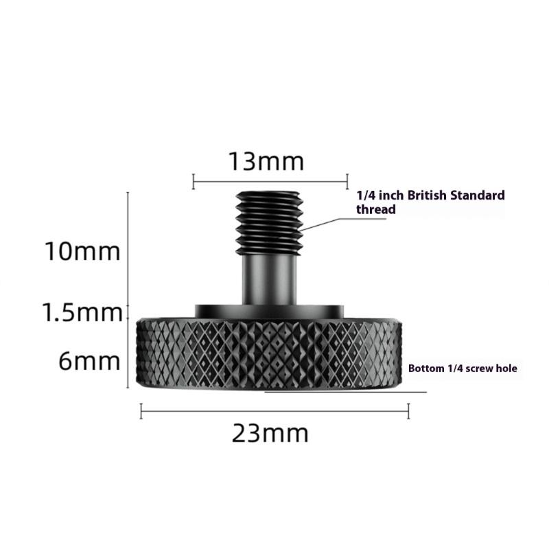 1/4inch Male Thread Thumb Screws Mount Adapter Cup Head For DSLR Camera Cage Kit Accessories Flash Tripod Light