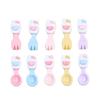 Kit d'accessoires en résine DIY: Boucles de chaussures de dessin animé, colle crème, épingle à cheveux, bijoux cuillère chaton coloré