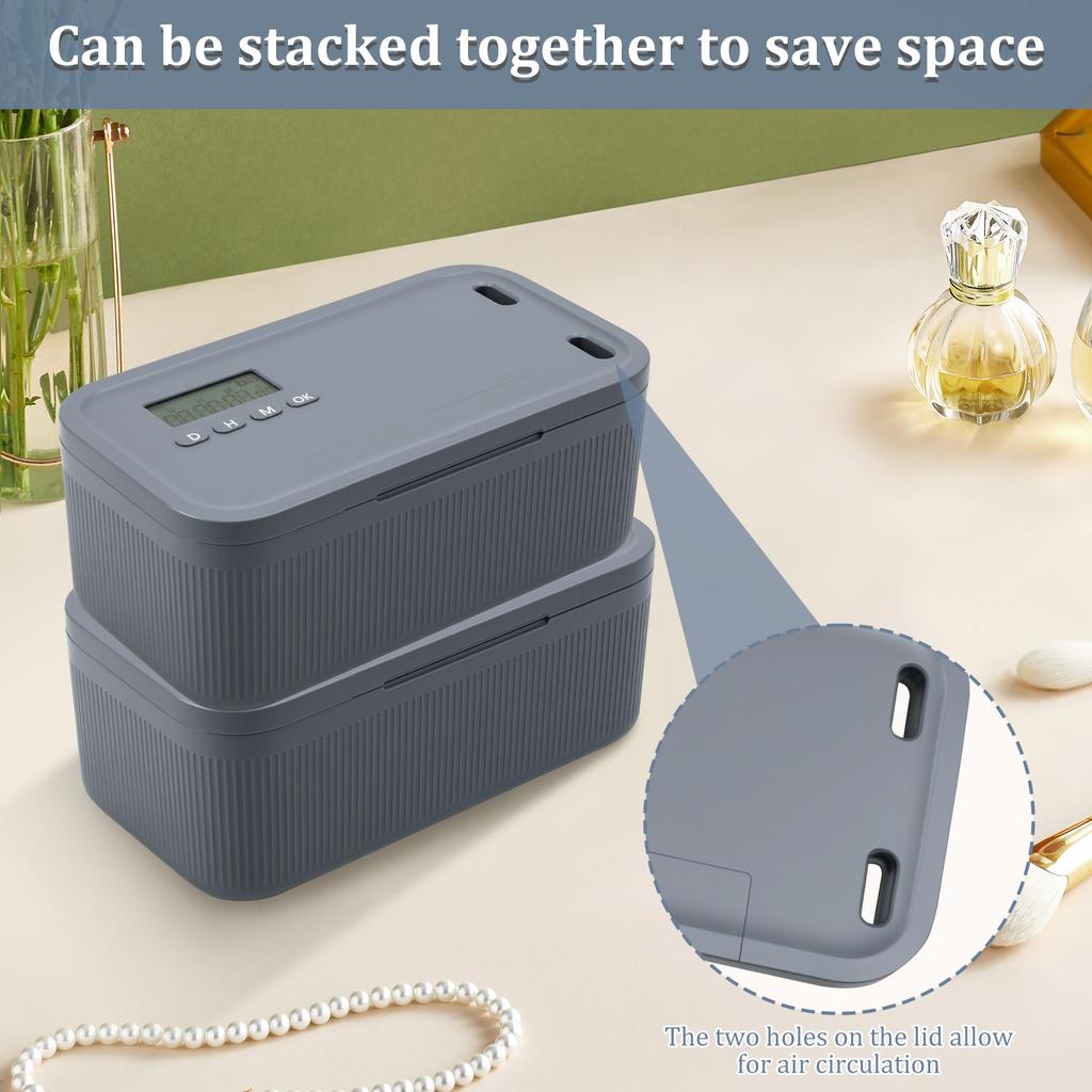 Electronic Time Lock Box Safe Timer Lock Container Multi Function Phones Cigarettes Personal Items Files Items Storage