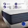 Dream Komfort mattress 140x190 cm - Blue Latex technology and HR memory foam - Reversible - 7 zones - Thick 30 cm