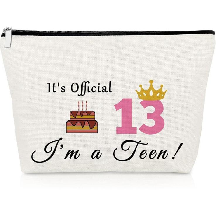 Сладкие подарки на 13 лет для девочек Сумочка для макияжа Подарки на 13-летие Подарки на День Рождения Подросткам 13 лет Подарки на День Рождения Косметичка Лучшей подруге Дочери Сестре Подарок Birthday Makeup Bag 10