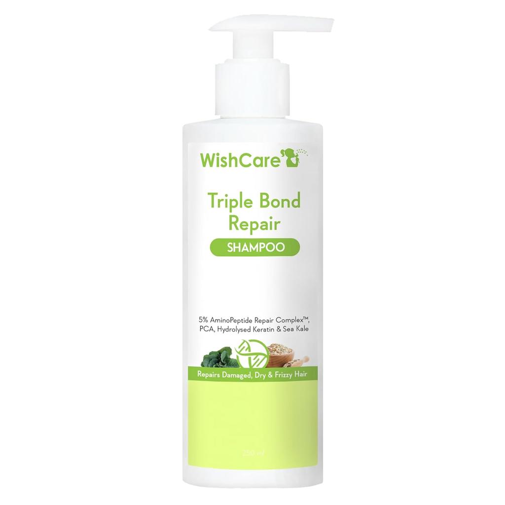 WishCare Triple Bond Repair Shampoo for Dry & Frizzy Hair Repairs Damaged & Frizzy Hair 250ml