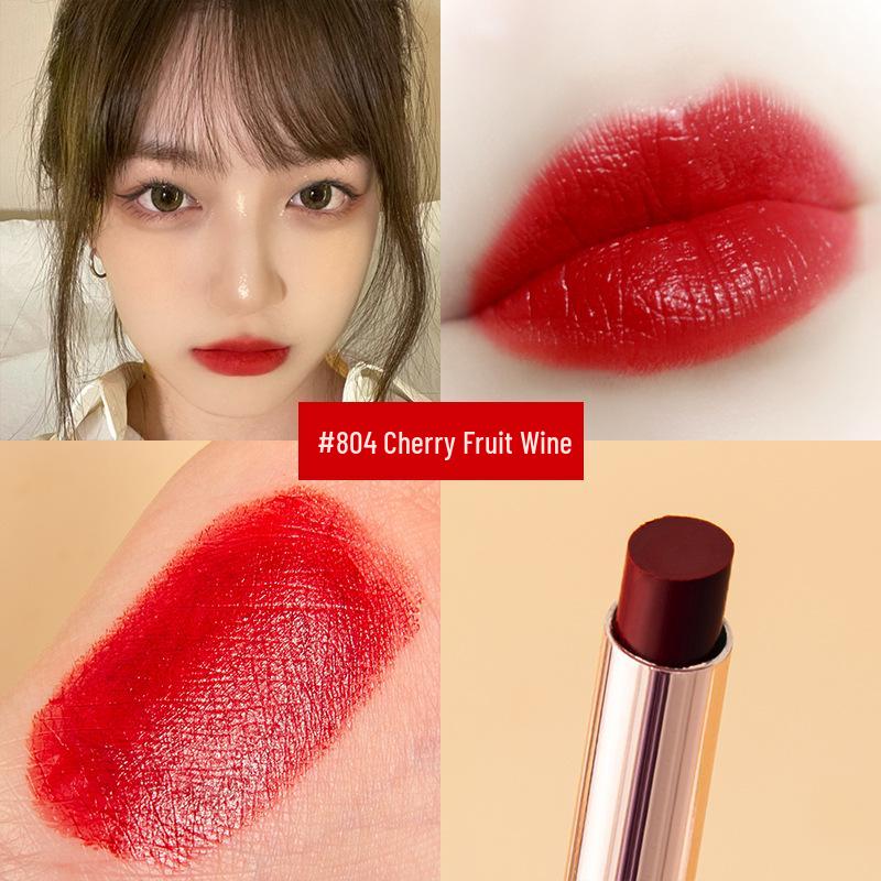 Golden Velvet Semi-Matte Moisturizing Lipstick, Slim Tube, Long-lasting, Non-Fade