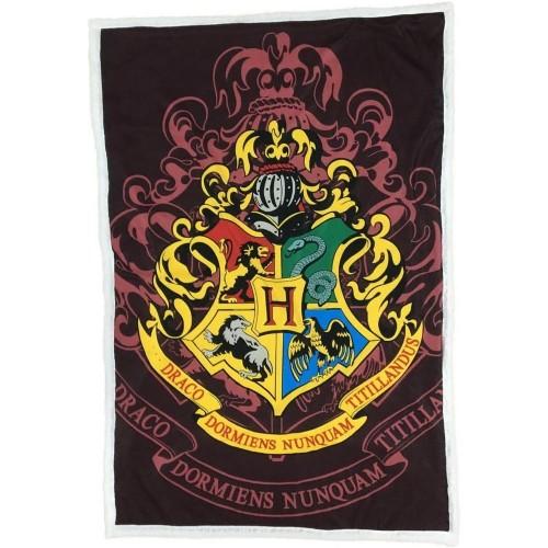 Harry Potter Sherpa Hogwarts Crest Blanket