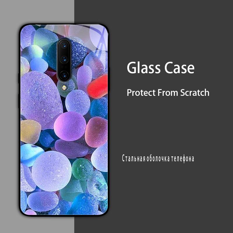 For Oneplus 7 Pro Case Cover Tempered Glass Case Hard Shockproof Coque Bumper For One Plus 7T Pro 7 T Protect Case oneplus7T