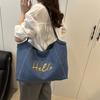 Large capacity tote bag new trend casual fashion shoulder armpit bag commuter college student class