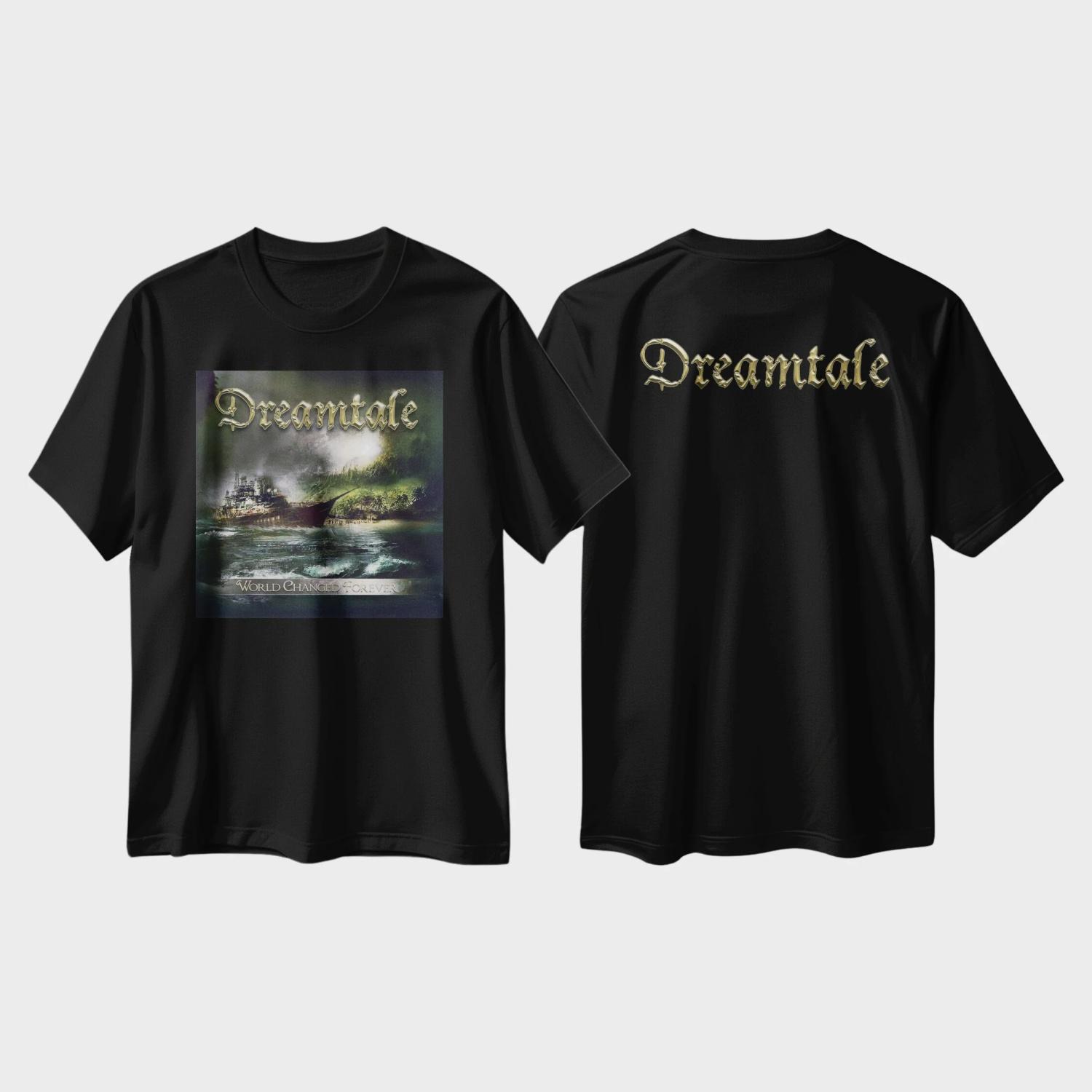 

Dreamtale Band T-shirt graphic t shirts Unisex Casual Comfort cotton Vintage round neck Men Women Streetwear Tees Short Sleeve S чёрный