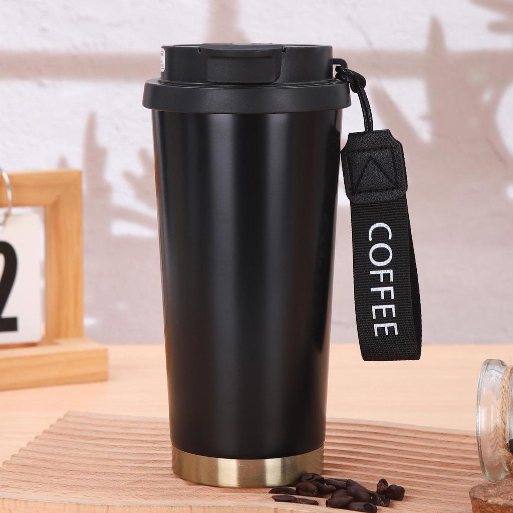 Isolerad Kaffemugg i Rostfritt Stål, Lily, för Resa: Sommarträdgårdsutgåva