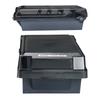Professional Business Card Holder Box for  , Large Capacity 500 Card Storage with Dividers and Index Tabs, Clear Plastic Lid
