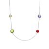 Necklace - LUXENTER - Dowka - Multicolored - Metal Alloy - Rhodium-plated Finish