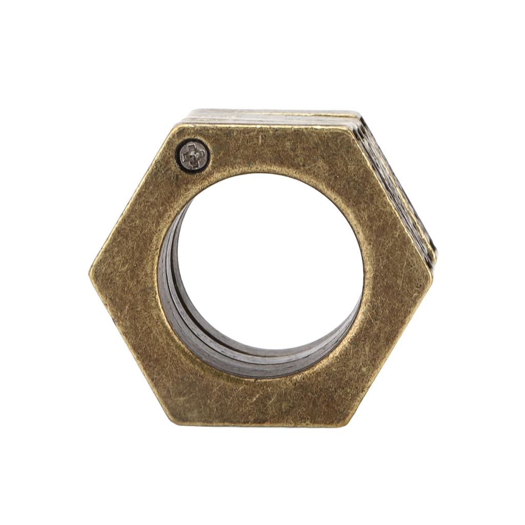 Self Defence Ring Mountaineering Emergency Survival Protection Rings for Outdoor Sports ClimbingHexagon