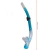 Tube de Respiration de Plongée Professionnel Semi-Sec Équipement de Plongée et de Natation(Noir transparent )